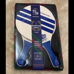 New Silver One International Champions Court Club Paddleball Set Blue